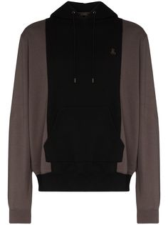 SOPHNET. colour block hooded sweatshirt