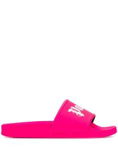 Palm Angels logo-print slides