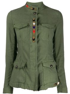 Bazar Deluxe beaded multi-pocket jacket
