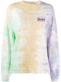 Aries tie dye long sleeve sweatshirt