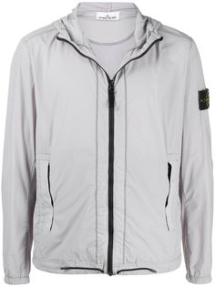 Stone Island compass badge hooded jacket