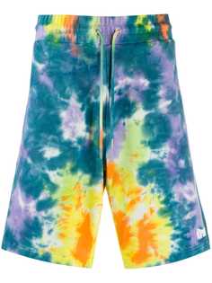 Ripndip drawstring tie-dye shorts