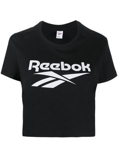 Reebok Vector cropped logo T-shirt