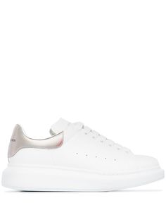 Alexander McQueen кроссовки Oversized с эффектом металлик