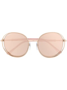 Bvlgari cut-out detail sunglasses