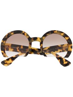 Miu Miu Eyewear tortoiseshell cut-off sunglasses