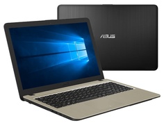 Ноутбук ASUS F540BA-GQ677 Black-Gold 90NB0IY1-M09450 (AMD А4 2.3 GHz/4096Mb/256Gb SSD/AMD Radeon R3/Wi-Fi/Bluetooth/Cam/15.6/1366x768/Windows 10 Home 64-bit)