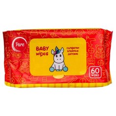 Салфетки влажные детские Pure