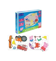 Мозаика классическая Peppa Pig Пеппа-модница С аппликациями на 2-х мини платах