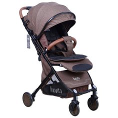 Прогулочная коляска Nuovita Giro Lux marrone nero, цвет шасси: черный
