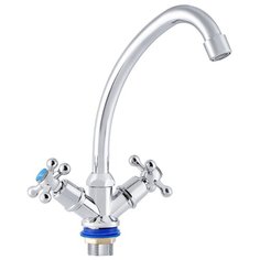 Смеситель для кухни (мойки) FAUZT FZ-211-A06 двухрычажный хром