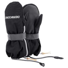 Рукавицы Biggles Zip Didriksons, 060 черный, размер 0/2