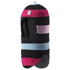 Шапка-шлем Reima размер 52, 999B черный/малиновый