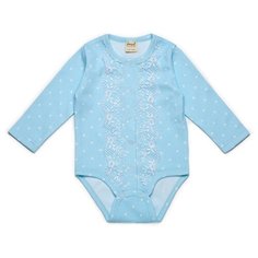 Боди ЁМАЁ размер 68, голубой/розочка