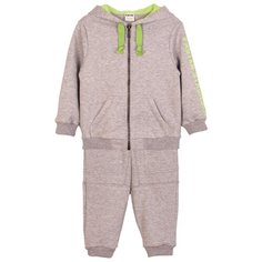 Спортивный костюм ЁМАЁ размер 98, серый меланж