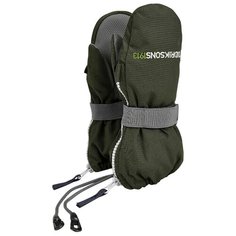 Рукавицы Biggles Zip 501098 Didriksons, 159 зелёный камень, размер 0/2