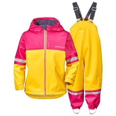 Комплект с брюками Didriksons размер 80, yellow/fuchsia