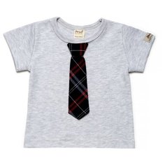 Футболка ЁМАЁ размер 68, серый/клетка