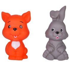 Набор для ванной Жирафики Лисенок и зайчонок (681269) серый/оранжевый