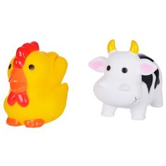 Набор для ванной Жирафики Коровка и курочка (681268) белый/желтый