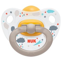 Пустышка латексная ортодонтическая NUK Classic Happy Kids 18-36 м (1 шт) облака