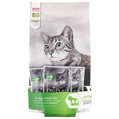Корм для стерилизованных кошек Purina Pro Plan Sterilised (+ 2 пауча по 85 г с курицей и 1 пауч 85 г с индейкой в подарок) с индейкой 1.5 кг