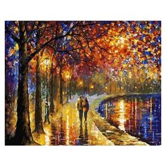 Белоснежка Картина по номерам "Пара у озера" 40х50 см (022-AB)