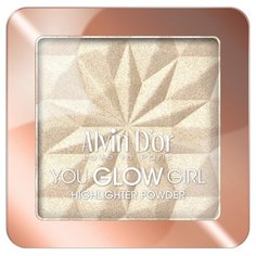 Alvin Dor Хайлайтер You Glow Girl highlighter powder 01 тон деликатное сияние