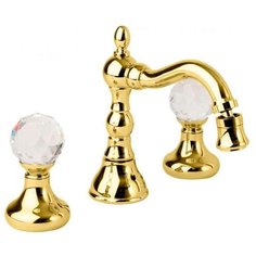 Смеситель для биде CEZARES Atlantis BBS2-03/24-Sw двухрычажный встраиваемый золото