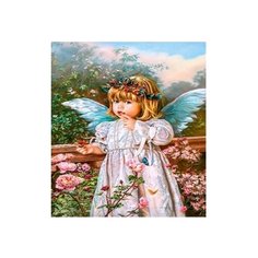 Рыжий кот Картина по номерам "Маленький ангелочек" 30х40 см (X-6161)