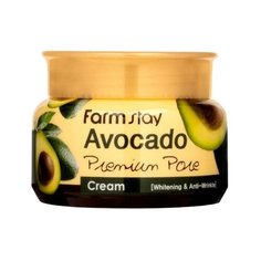 Farmstay Avocado Premium Pore Cream Осветляющий лифтинг-крем для лица с экстрактом авокадо, 100 г
