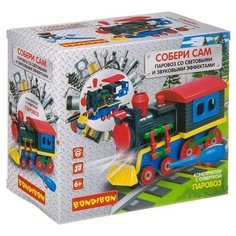 Конструктор BONDIBON Собирай и Играй ВВ4157 Паровоз