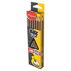 Maped Maped Набор чернографитных карандашей Black Peps 12 штук (850021)
