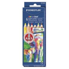 Staedtler Карандаши цветные утолщенные Noris Club, 6 цветов (129 NC6)