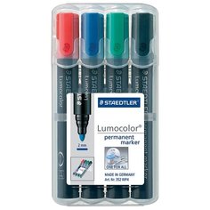 Staedtler Набор перманентных маркеров Lumicolor, 4 шт (352 WP4)