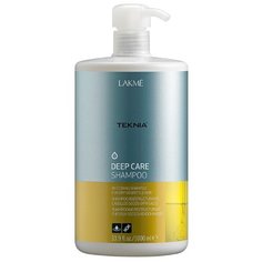 Lakme шампунь Teknia Deep care восстанавливающий для сухих или поврежденных волос 1000 мл с дозатором