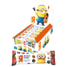 Батончик Московская ореховая компания "Миньоны" лесные ягоды, 30 г, коробка (18 шт.)