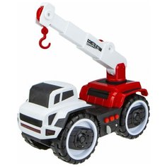 Автокран 1 TOY Горстрой (Т16943) 20 см белый/красный
