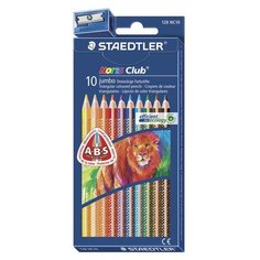 Staedtler Карандаши цветные утолщенные Noris Club, 10 цветов (128 NC10)