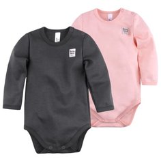 Боди Bossa Nova размер 56, графитовый/персиковый