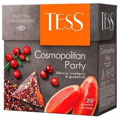 Чайный напиток красный Tess Cosmopolitan party в пирамидках, 20 шт.