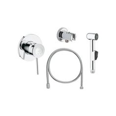 Смеситель для биде Grohe BauClassic 124434 однорычажный встраиваемый лейка в комплекте хром