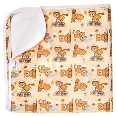 Многоразовые пеленки GlorYes! впитывающая 68х80 медвежонок