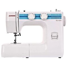 Швейная машина Janome TC 1212, белый/голубой