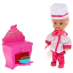 Кукла Карапуз Машенька в костюме повара, 12 см, MARY019X-RU