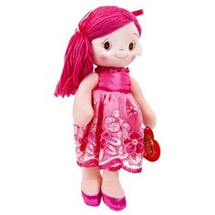 Мягкая игрушка ABtoys Кукла Балерина темно-розовая 30 см