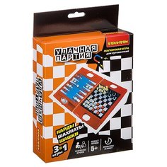 Набор настольных игр BONDIBON Шахматы, шашки, нарды ВВ3482