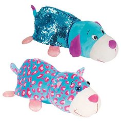 Мягкая игрушка 1 TOY Вывернушка Блеск Котик-Щенок 30 см