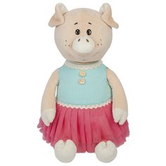 Мягкая игрушка Maxitoys Свинка Даша в ярком платье 21 см