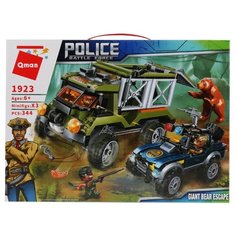 Конструктор Qman Police Battle Force 1923 Побег большого медведя